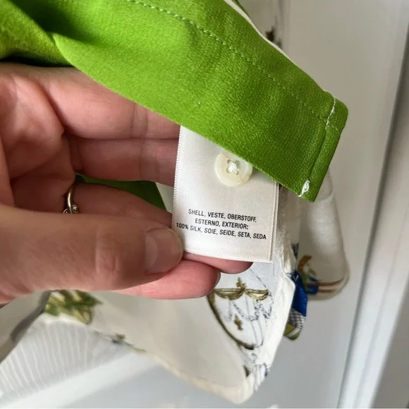 Anthropologie Maeve hot air balloons button down shirt US 10 - Picture 4 of 5